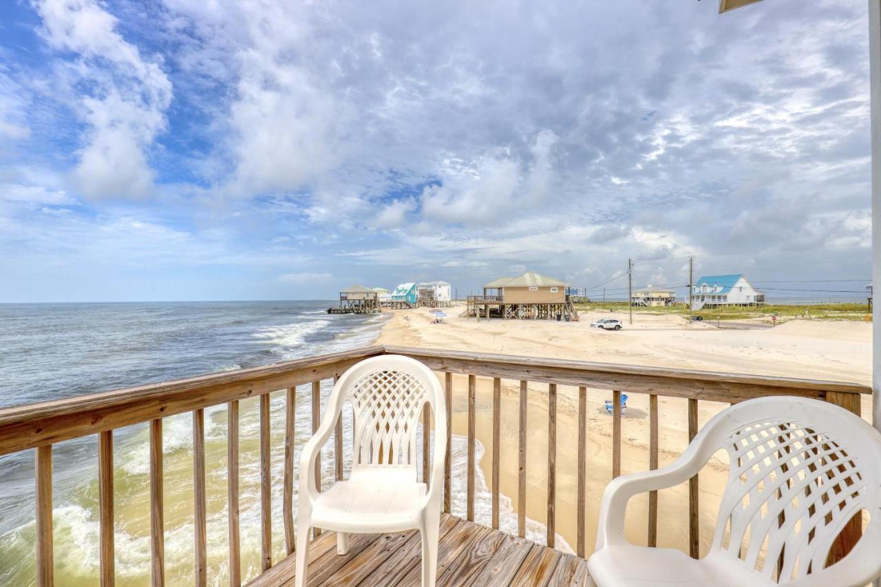 Villa Delphinus - Beachfront! And Pet Friendly! Feel The Ocean Breezed And Hear The Waves Lapping Right At Your Doorstep! Home Dauphin Island Zewnętrze zdjęcie